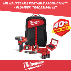 MILWAUKEE M12 PORTABLE PRODUCTIVITY - PLUMBING TRADESMAN KIT MLW4933471384