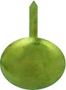 Brass Plated Smooth Dome Large Head Nail 1 Inch 