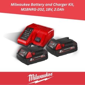 MILWAUKEE BATTERY PACK M18 NRG PACK  | 2 X 4 AH BAT + CHARGER, 110V | [M18NRG-402GB1] MLW4933459215GB1