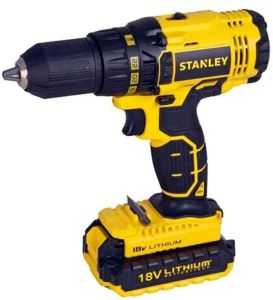 Stanley Cordless Drill Machine, 13mm, 18V, 1.5AH