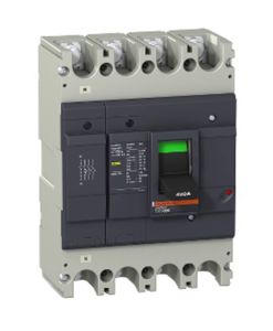 Schneider Electric MCCB Circuit breaker Easypact EZC400N-TMD-400 A-4 Poles 3d
