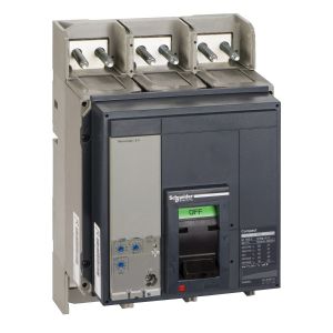 Schneider Circuit breaker Compact NS1600N, 50 kA at 415 VAC, Micrologic 2.0 trip unit, 1600 A, fixed,3 poles 3d