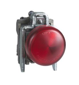 Schneider Electric Pilot Light, red complete pilot light Ø22 plain lens with BA9s
bulb 250V