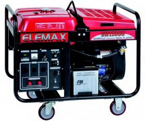 10KVA, Portable Petrol Genset, 1 Phase, 220V, 50Hz (Electric Start)- Elemax Honda Japan