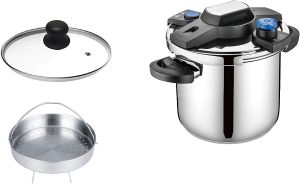Telionix Stainless Steel 7 Liter Pressure Cooker With 4 in 1 Compatibility - TPC3605