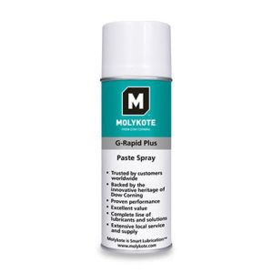 MOLYKOTE G-RAPID PLUS SPRAY LUBRICANT PASTE BLACK 400ML,  PACKING : AEROSOL TIN CAN (12 CAN X400ML)