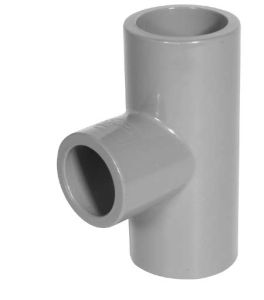 Cosmoplast 8" HPVC Tee 90 Deg. SS Sch 80- Grey