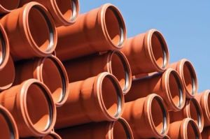 Cosmoplast 8" x 5.8 Mtr. UPVC Pipe RR EN1401 - Red