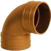 Cosmoplast 4" UPVC Elbow 90 Deg. RR - Red
