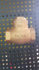 Swing Check Valve 3/4 Inch, Material Bronze, PN20, Threaded End, Make - Protech