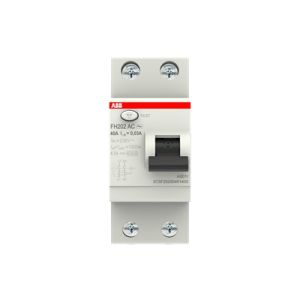 FH202 AC-25/0,3 Residual Current Circuit Breaker 2P Type AC 300 mA