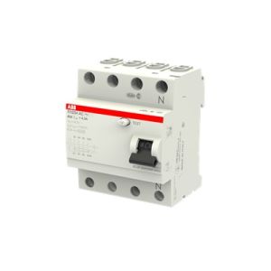 FH204 AC-40/0,1 Residual Current Circuit Breaker 4P Type AC 100 mA
