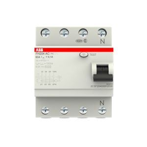 FH204 AC-63/0,03 Residual Current Circuit Breaker 4P Type AC 30 mA