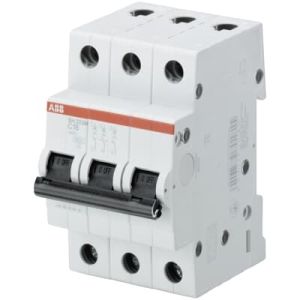 SH203M-C20 Miniature Circuit Breaker - 3P - C - 20 A