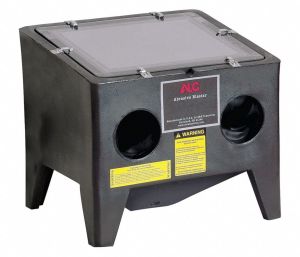 Siphon-Feed Abrasive Blast Cabinet, Work Dimensions: 12" x 22" x 18", Overall: 24” x 21” x 19”