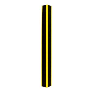This PVC corner guard (1000 x 70 x 10 mm, 2.5 kg) features high-visibility yellow stripes for safety and soft cushioning to protect walls and cars from impacts. Easily installed with screws and wall plugs, it provides durable abrasion and collision protec