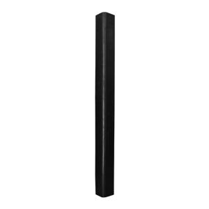 This black rubber corner guard (1000x75x10mm, 3kg) with GI plate reinforcement provides durable impact protection for walls and columns. Made of wear-resistant rubber, it absorbs shocks and prevents damage in high-traffic areas. Easy to install with adhes
