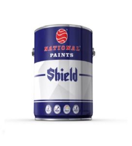 NATIONAL PAINTS A368 Shield Topcoat Semi-Gloss Finish – Base W1 0.9 Ltr
