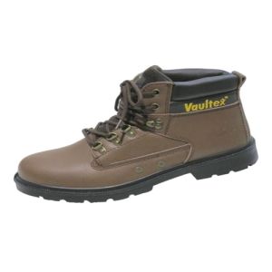 VAULTEX Lace-up Safety Boots Brown