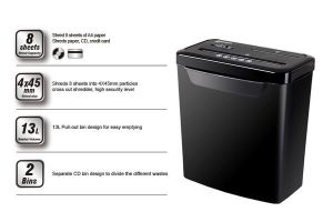 COMIX S340 (8 sheets, 13L Cross Cut Paper Shredder)