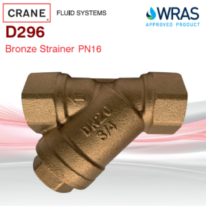 Crane Strainer Bronze PN16 WRAS Approved To 85° C, Compact Threads BSPT Or NPT Connectors,