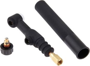 BABAUU TIG Welding Torch Body Air-cooled Welding Accessories WP-9V (Valve-head) Flexible 125A with Handle Replacement for Weldcraft Lincoln Miller ESAB CK