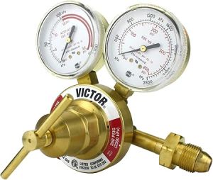 VICTOR Heavy Duty Acetylene Model: 350-15-510 - Delivery Rate: 2-15 psi - CGA-510 - Full Brass - Genuine Victor