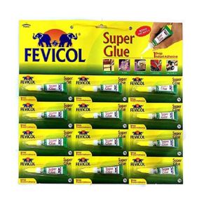 FEVICOL SGT3 Super Glue Tube 3 Gram - 12Pcs/Card