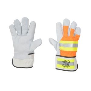VAULTEX COE Single Palm Leather Rigger Gloves with Reflective