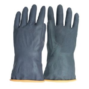 VAULTEX VS111 Black Industrial Latex Gloves