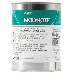 Molykote EM-50L Lubricant Grease 1kg for Plastic Gear Component Automobile Rubber Electrical Lubrication & Damper Grease Gearbox Pump Low Noise Low Temperature Long Service Life PAO Based Dow Corning
