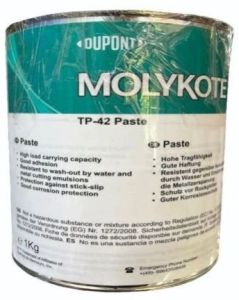 Molykote TP-42 Paste 1kg (from Dow Corning) Adhesive/Lubricant Grease Anti Seize Friction Metal Lubrication High Load Carrying Corrosion Protection Bearing Spindle Mineral Oil Based Light Beige
