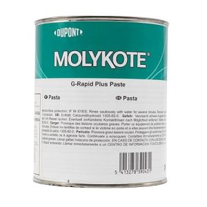 MOLYKOTE G-Rapid Plus Paste (GRP) 1kg, Molybdenum Disulfide Lubricating Grease for Bearings and Gears, High-Performance Lubricant for Extreme Pressure and High-Load Applications