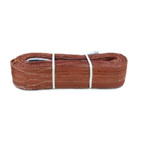 VAULTEX PES3 2 Ply Polyester Webbing Sling Brown (5M, 7:1)